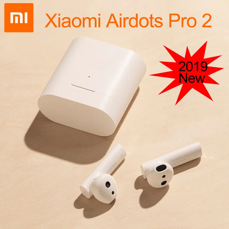 

Xiaomi airdots pro 2 Air2 earphone TWSEJ02JY 2019 NEWest TWS bluetooth 5.0 earbud tiny headset + Charging Case for Sport Gym boy