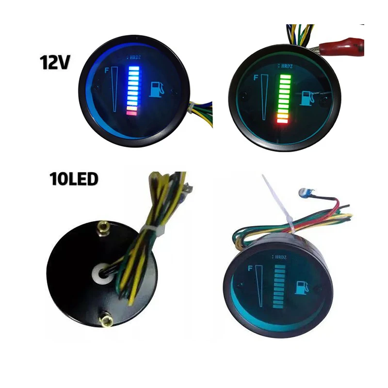HotsellCarFuelGauge52MM12VLEDFuelLevelMeterGaugeFuelLevel