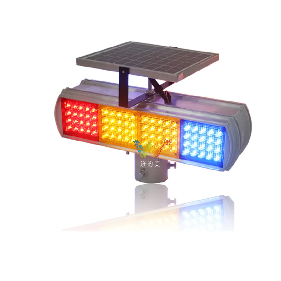 

Yellow Solar Strobe Lights Intersection Warning Lights Flashing Roadblocks LED Strobe Light Guard Warning Light