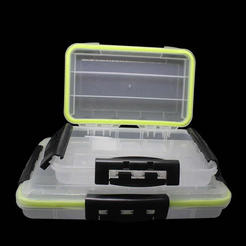 15 Compartment Portable Fishing Tackle Box Waterproof Plastic Bait