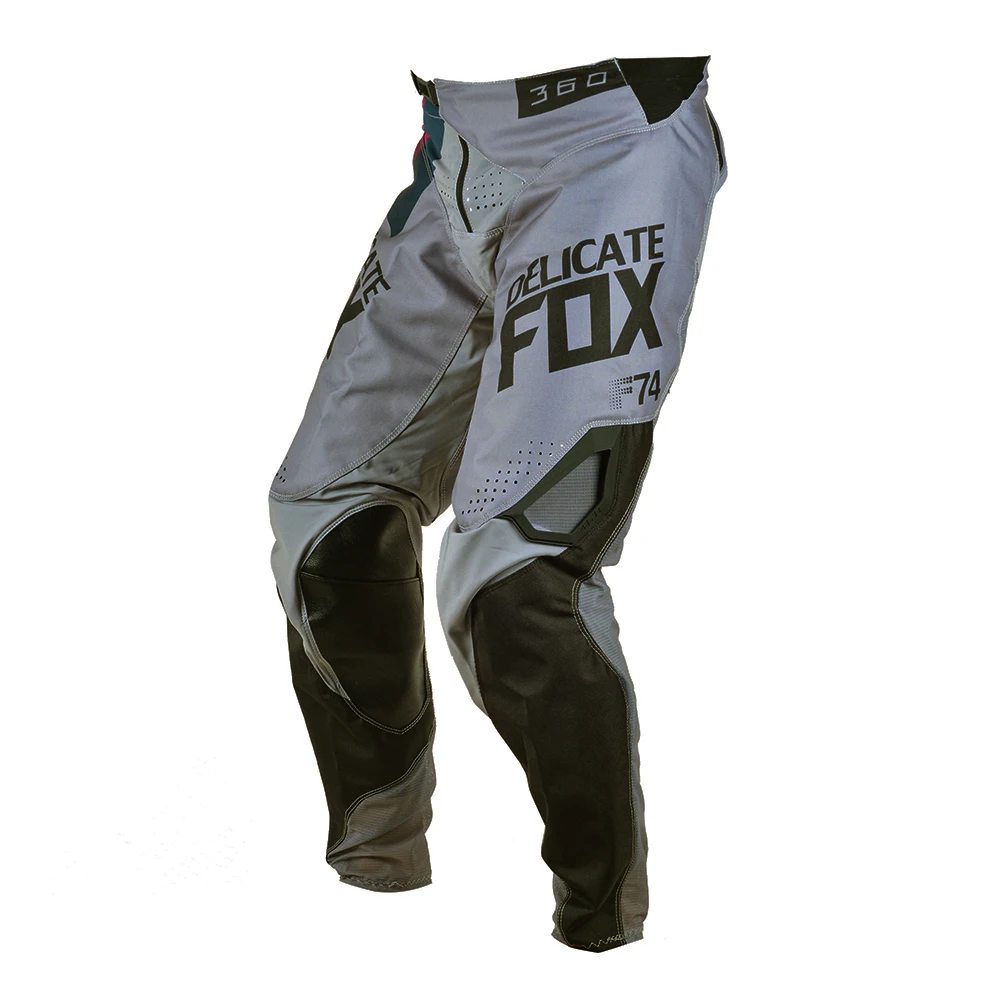 Delicate Fox-Pantalones Draftr 360 para Motocross, color gris oscuro, MX, MTB, DH, ATV, UTV, SX, Enduro, todoterreno, bicicleta de montaña