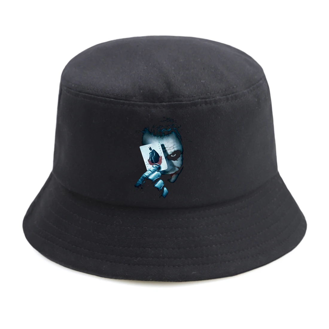 Bucket Hat Men Woman Joker Print Foldable Summer Fishing Hats Casual Outdoor Panama Sunscreen Fashion Chapeu Pescador Retro Caps