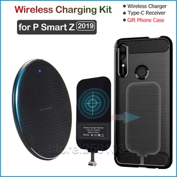 

Qi Wireless Charging for Huawei P Smart Z 2019 Qi Wireless Charger+USB Type C Receiver Nillkin Adapter Connector Gift TPU Case