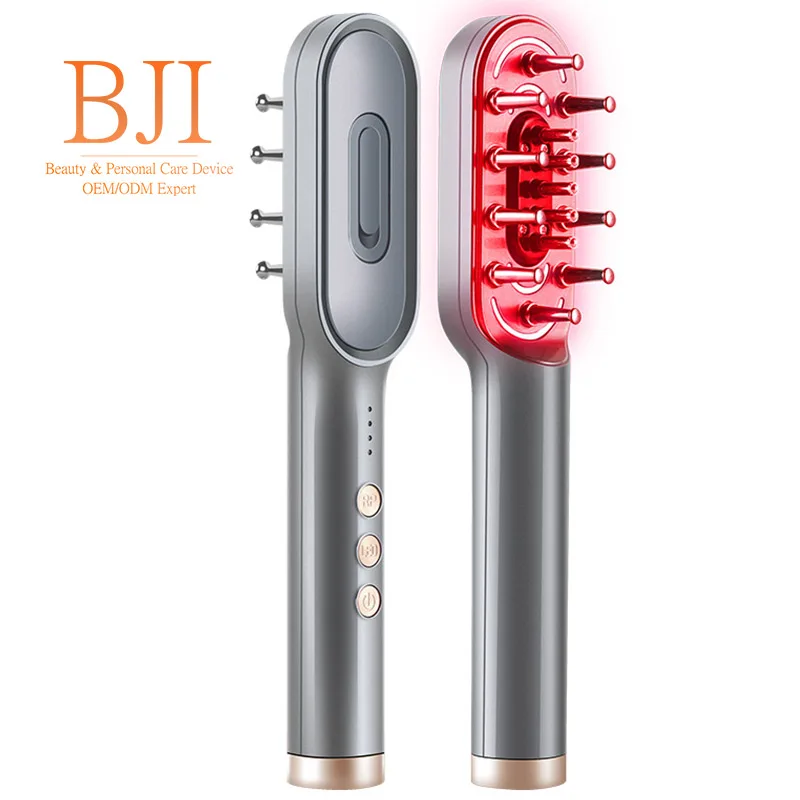

BJI Laser Hair Growth Comb LED Lights Massage Comb 3in1 PR EMS EP Infrared Health Hair Growth Oil Shampoo Serum Health Hair Care