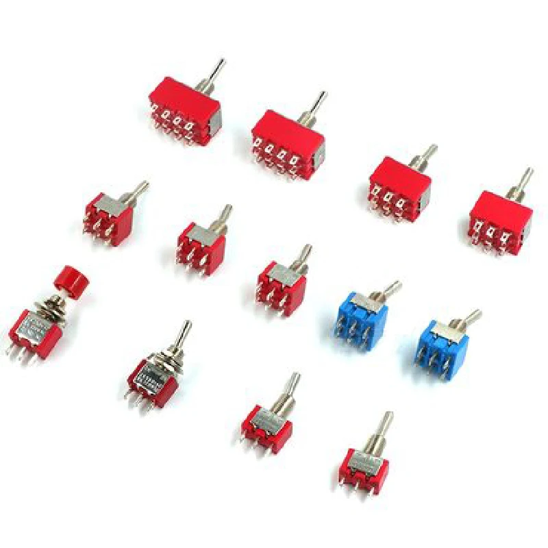 5PCS Miniature Toggle Switch Single Pole Double Throw SPDT DPDT ON-OFF ...