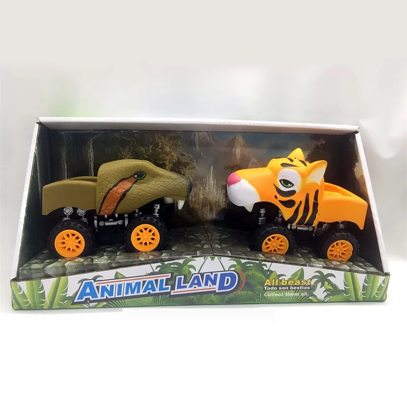 

Model Dinosaur Toy Inertia Car Tiger Snake Animal Model Toy Race Car Children's Day Toy Gift