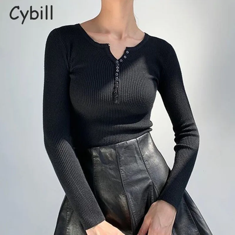 Cybill/сексуальное трикотажное Женское боди на пуговицах белое осеннее с длинным