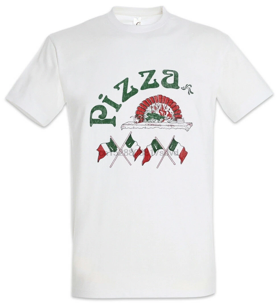 Футболка с изображением символа пиццы итальянская развлекательная печь