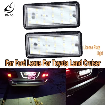 

PMFC LED Car Number License Plate Light Kit White For Lexus LX470 GX470 Toyota Land Cruiser 120 200 Prado Land Error Free