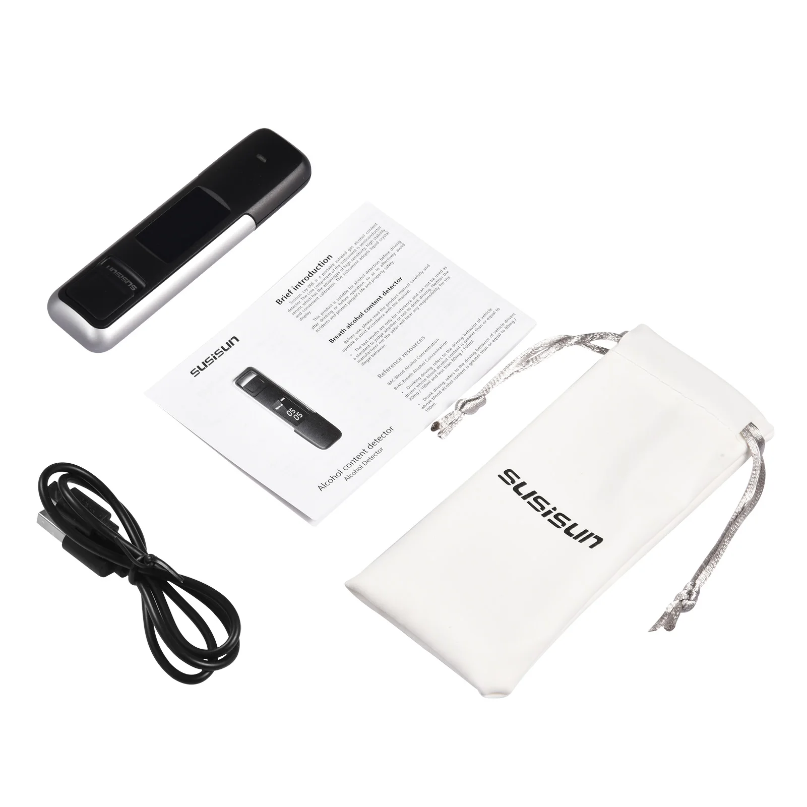 Car Digital Breath Alcohol Tester Breathalyzer AT05 Non-Contact Dedicated Alcohol Detector Lcohol Breath Tester Detector