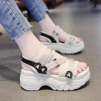 

Outdoor Sports Sandals Women Summer Height Increased Platform Running Shoes Girls Students Brand Training Shoes Beach Sneakers