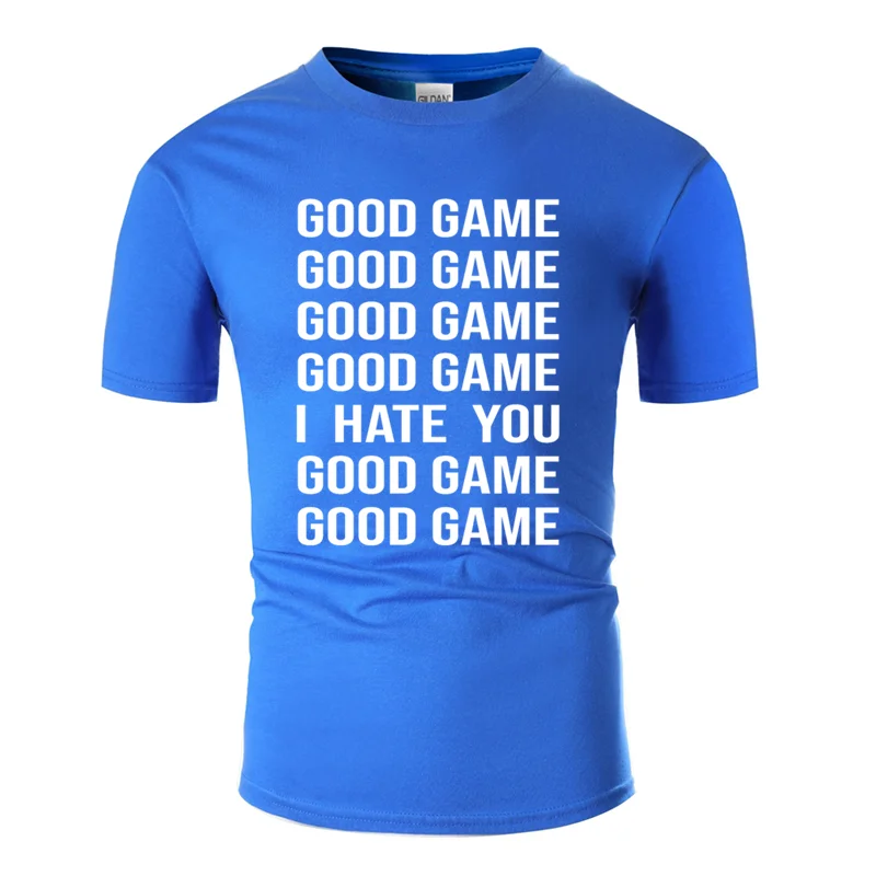 Men-Blue Вязаный комический игровой Ботан подарок Спортивная футболка уличная европейский размер S-5xl Стандартный Мужская футболка милый юмористический хип хоп - Цвет: Men-Blue