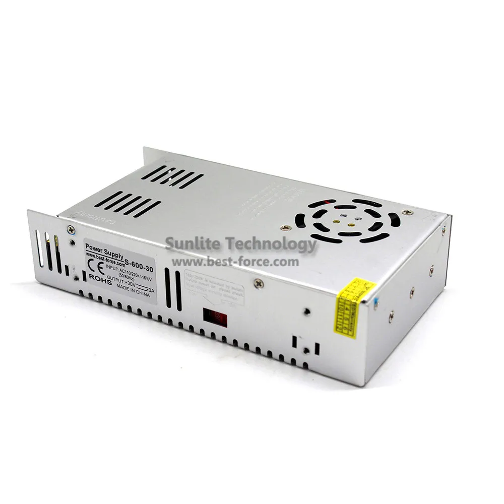 DC30V 20A 600 Вт источник питания Трансформатор 110 В 220 AC DC 30 в переключатель
