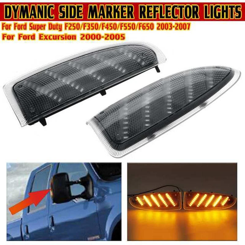Car LED Side Rearview Mirror Light Turn Signal Indicator Lights for