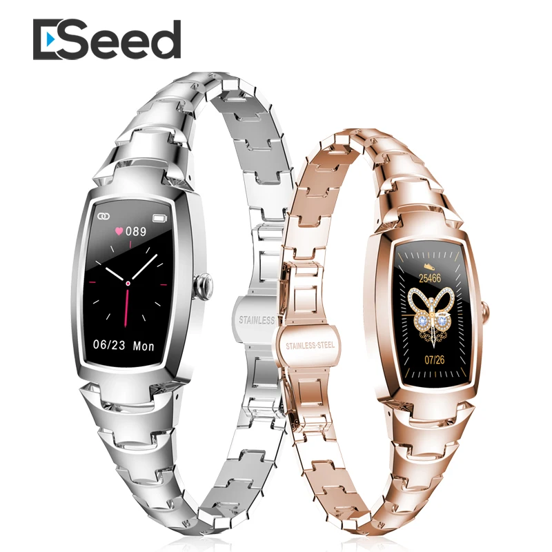 Eseed-reloj inteligente H8 pro para mujer, accesorio de pulsera moderno con control del ritmo cardíaco, llamadas, recordatorios, Bluetooth, para IOS y Android, 2021