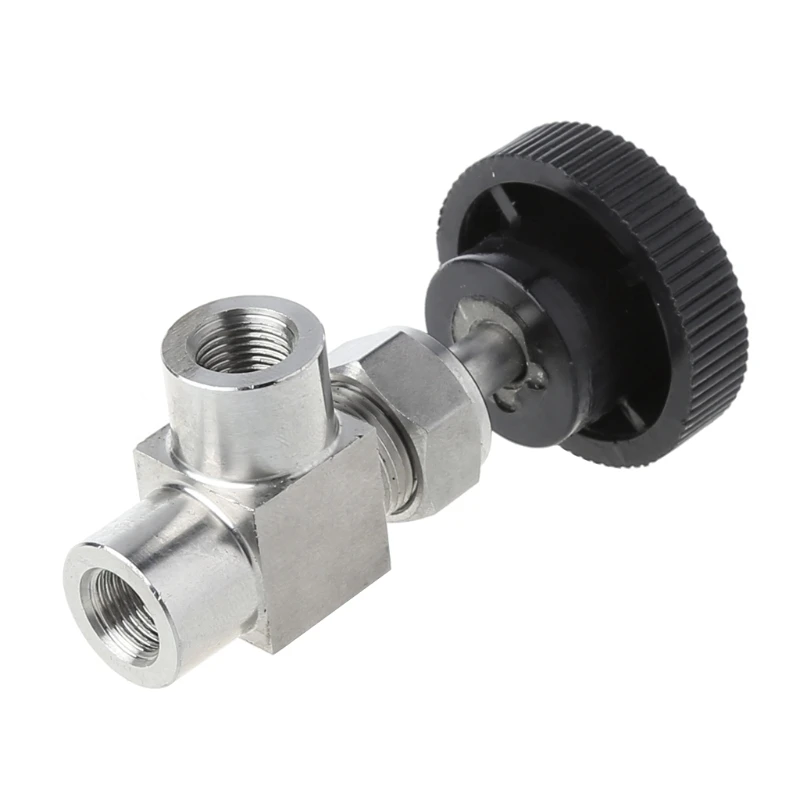 

1/8\" BSP Equal Female Thread 304 Stainless Steel Flow Control Shut Off Needle Valve