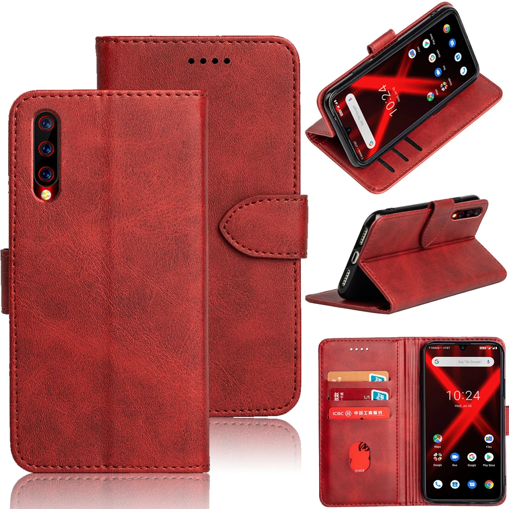 SRHE Flip Cover For Umidigi X Case Luxury Leather Silicone Magnetic Wallet on Case For Umidigi X Cover