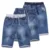 Boys Jean Shorts 2021 Summer Brand Design Printing Embroidery Lattice Kids Denim Shorts For Teen Boys 2-14Years Wear DWQ101