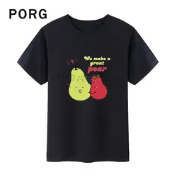Happy Couple We Make A Great Pear футболка из хлопка Harajuku Эстетическая футболка Топы с короткими рукавами модная забавная футболка Kawaii 2019