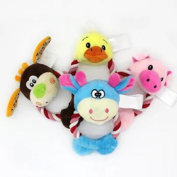 

Pet Stuffed Toy Squeaky Plush Sound With Cotton Rope Dog Cat Interactive Chew Toy Pet Supplieshot