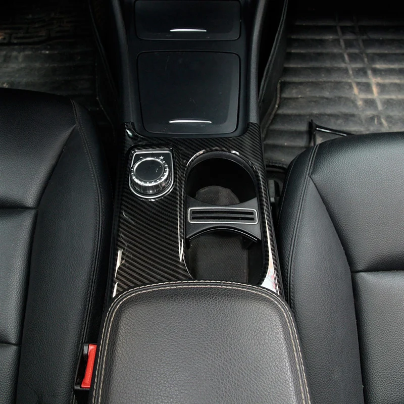 УГЛЕРОДНЫЙ Abs хромированный подстаканник Накладка для Mercedes Benz A/Gla/Cla Class C117 W117 W176 X156 2012-17 Amg автомобильный аксессуар для Lh