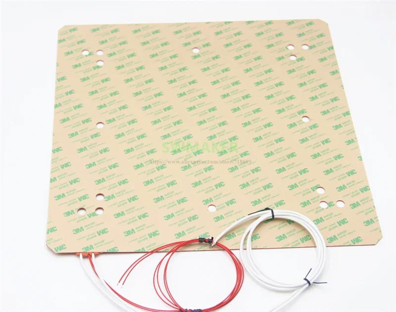 Ender Plus Silicone Heater 3d Printer Parts Construir Placa Cama de Calor 370x375 mm 120v 220v 750w 1000w - Imagem 2