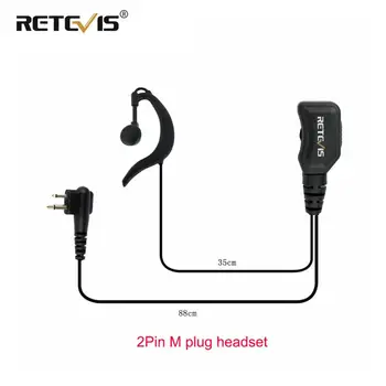 

Reteivs R-111 Volume Adjustable Earpiece PTT Mic Headset For Motorola GP68 CP88 CT150 P080 PRO1150 For HYT TC-500 Walkie talkie