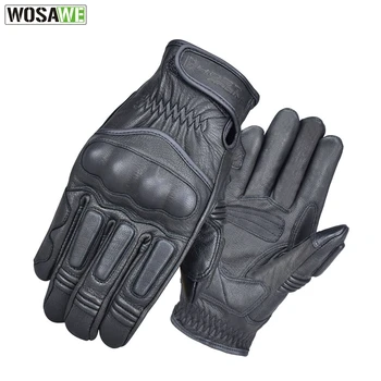 

Motorcycle Gloves Genuine Leather Touchscreen Motocross Gloves MOTO Motobike Racing off-road Riding Gloves Protection Gear