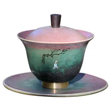 Керамическая Омолаживающая чаша, чайная чашка, большая чайная чаша, ручной чай, китайский стиль, кунг-фу, черный чай Tie Guan Yin, чайная посуда