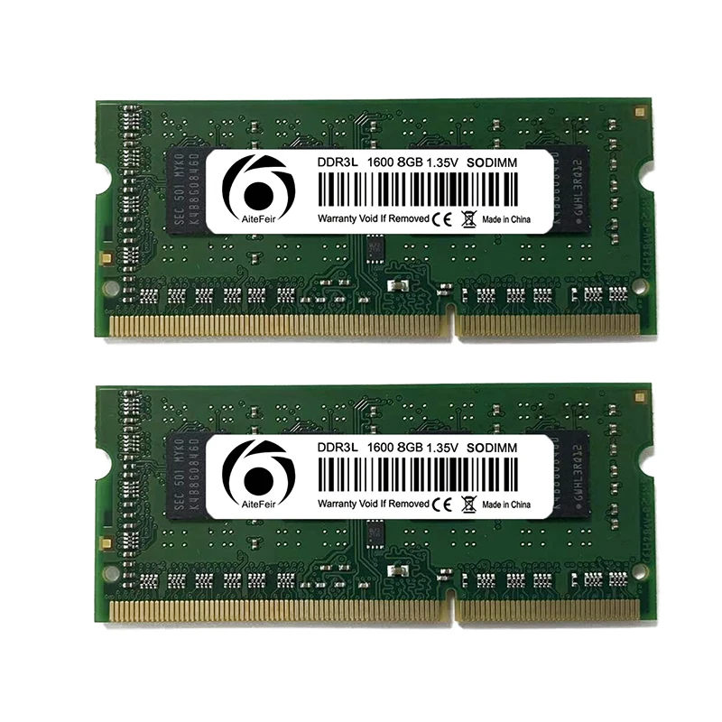 DDR3L 8GB 1600MHZ RAM PC3L-10600S PC3L-12800S Ноутбук SO-DIMM 8chips DDR3 1333MHz 1600MHz | Компьютеры и офис