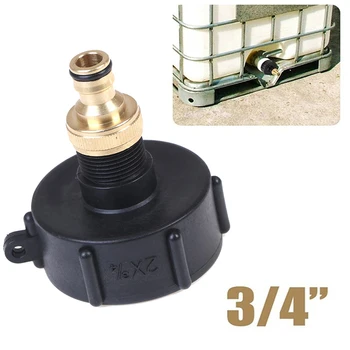 

IBC Adapter Connector 3/4 Inch S60x6 IG For IBC Hose Valve Adapter Water Tank Rain Barrel 1000L Water Connectors