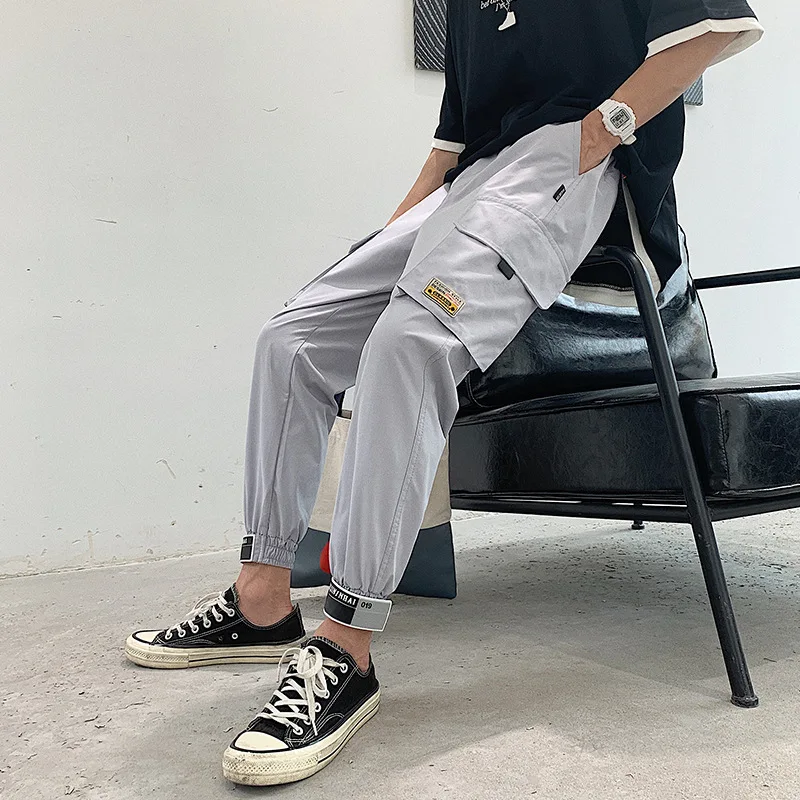 

Popular Brand Bib Overall Men Casual Long Pants Korean-style Autumn Hong Kong Style Loose-Fit Ankle Banded Pants Autumn And Wint