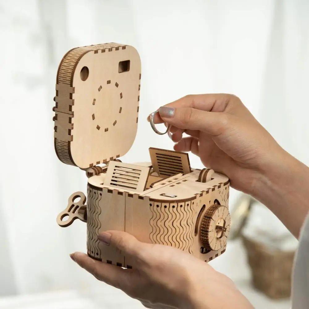 Robotime Rokr 3d Wooden Puzzle Storage 