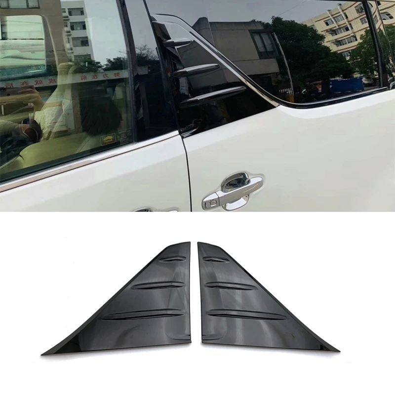 ABS пианино черный столб крышка отделка окна отделка стикеры аксессуары для Toyota Alphard Vellfire