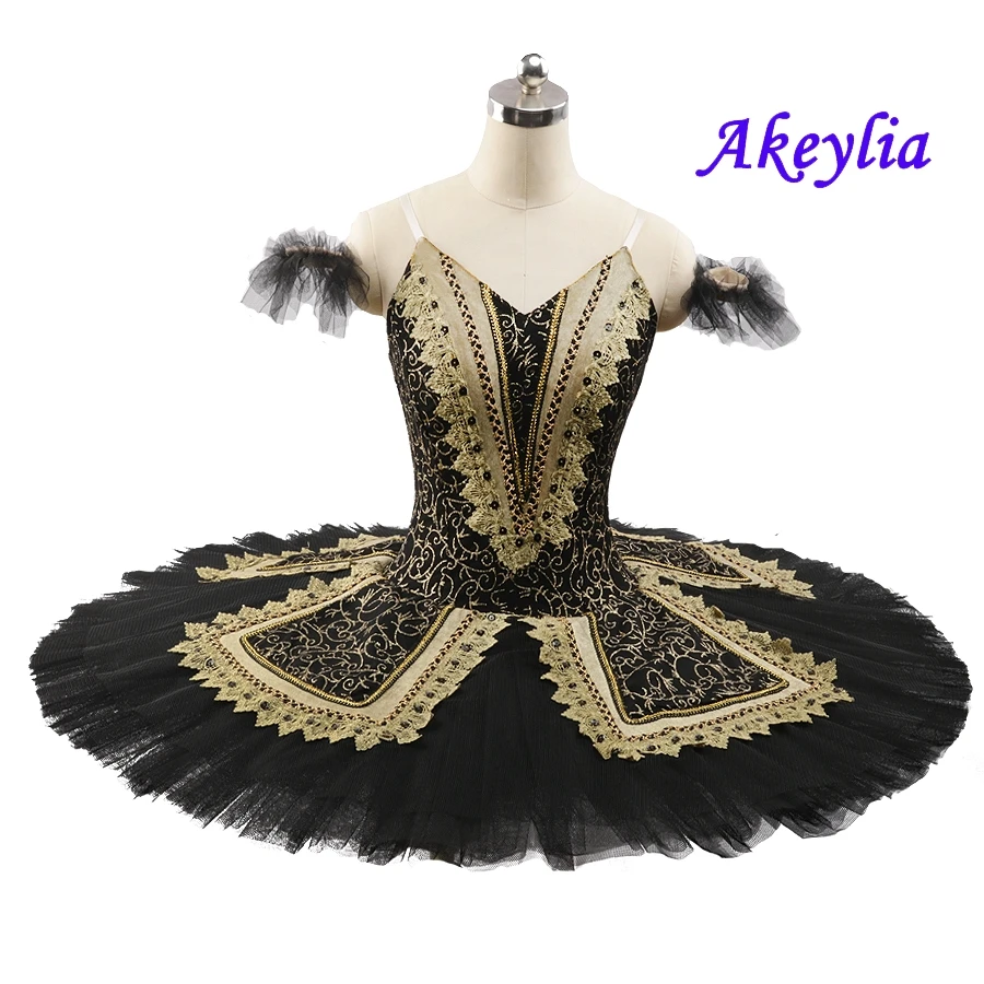 Professional Ballet Tutu Esmeralda Black girls Performance Black Swan Lake YAGP Ballet Stage Costumes Competitons for Women