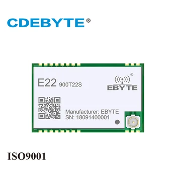 

Ebyte E22-900T22S LoRa SX1262 915MHz 868MHz 22dBm IoT Module SMD RF UART Transceiver IPEX Stamp Hole Antenna