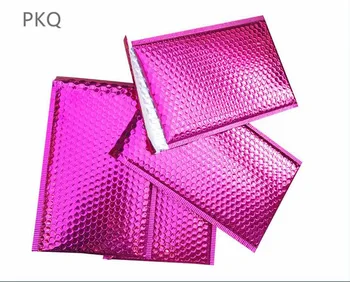 

15pcs Rose Red Aluminum Foil Bubble Mailer Padded Envelope Self Seal Mailing Bag Bubble Envelope Shipping Envelope Postal Bag