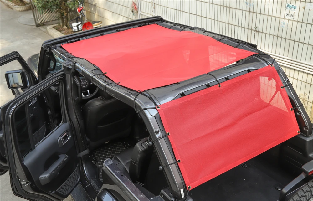 Багажник сетка для теплоизоляции Топ Солнцезащитная сетка для Jeep Wrangler JL+ Автомобильная крыша анти УФ Защита от солнца крышка автомобиля внешние аксессуары