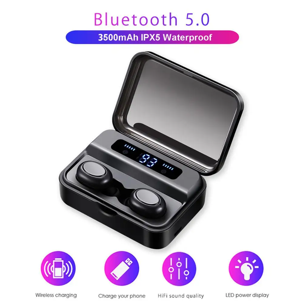 HIFI 9D Bluetooth 5,0 наушники беспроводные наушники fone PK S11 F9 TWS наушники гарнитуры с внешним аккумулятором для смартфонов
