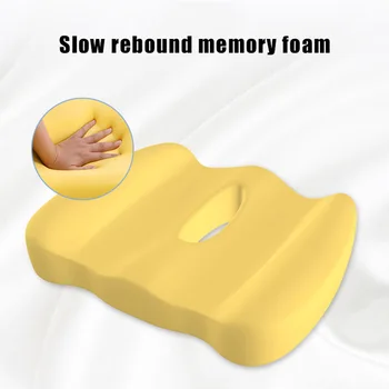 

Newly Memory Foam Seat Cushion Nerve Pain Back Sciatica Pain Relief Hip Shaping Wedge Cushion