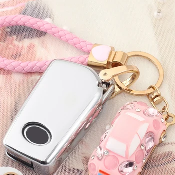 

Folding 2 or 3 Button Car Key Protection Cover TPU Soft Rubber Car Key Decoration Cover for Toyota Camry Corolla HIGHLANDER RAV4