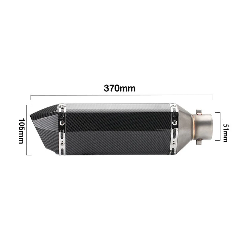 For Yamaha FZ6 FZ6N FZ6S Motorcycle Dual-outlet Exhaust Middle Link Pipe Escape 51mm Mufflers Pipe Removable DB Killer Stainles - Image 3