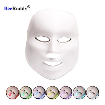 

BeeRuddy Beauty Photon LED Facial Mask Therapy 7 colors Light Skin Care Rejuvenation Wrinkle Acne Removal Face Beauty Spa
