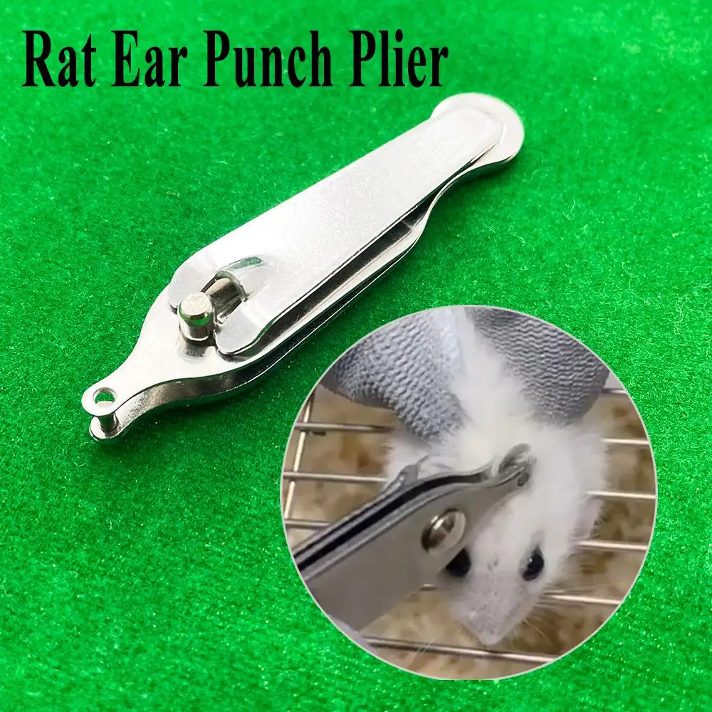 Rodent Ear Marking Plier Professional Hole Punch Lab Experiment 2mm Stainless Steel 1PCS For Mouse Rat Hamster