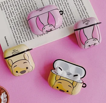 

For Apple AirPods 1/2 3 Pro Cute Pink Pig Earpods Case for Airpods 2 Cartoon Bear Wireless Earphone Headset Protective Cover