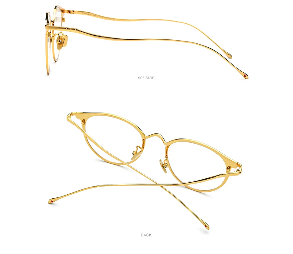 FONEX очки из чистого титана, женские ретро очки с круглой оправой по рецепту, мужские винтажные оптические оправы для близорукости, очки 8509