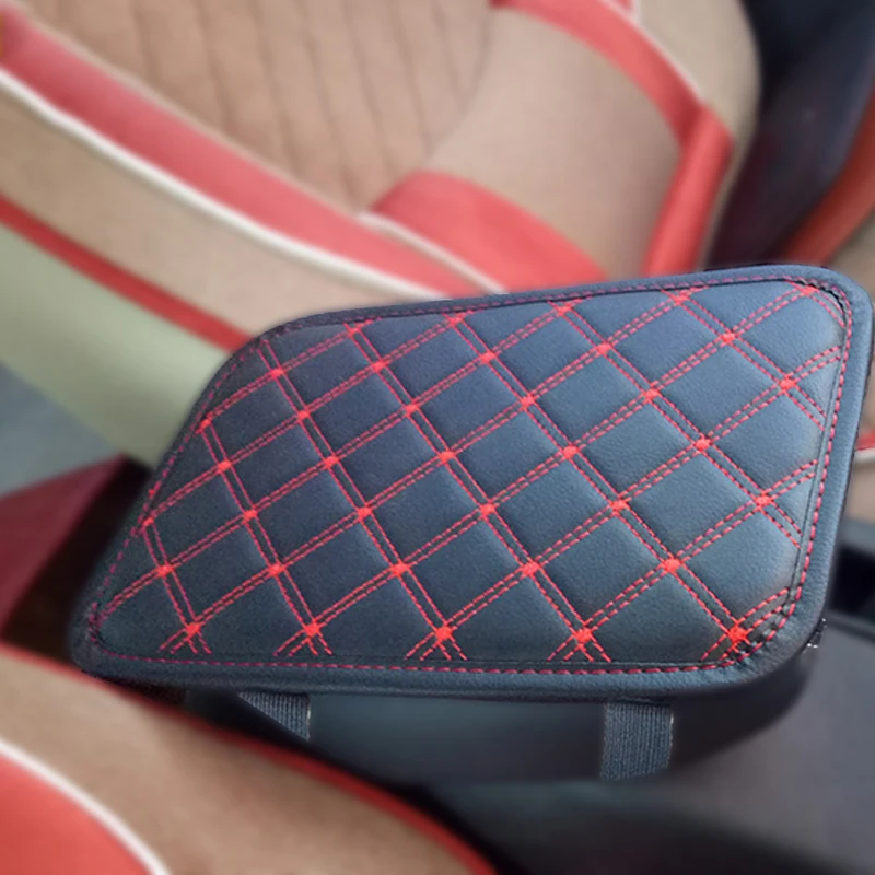 KANGLIDA Кожаный Автомобильный центральный подлокотник, черный центральный подлокотник, подлокотник для рук, чехол для сиденья, защитный чехол, черный