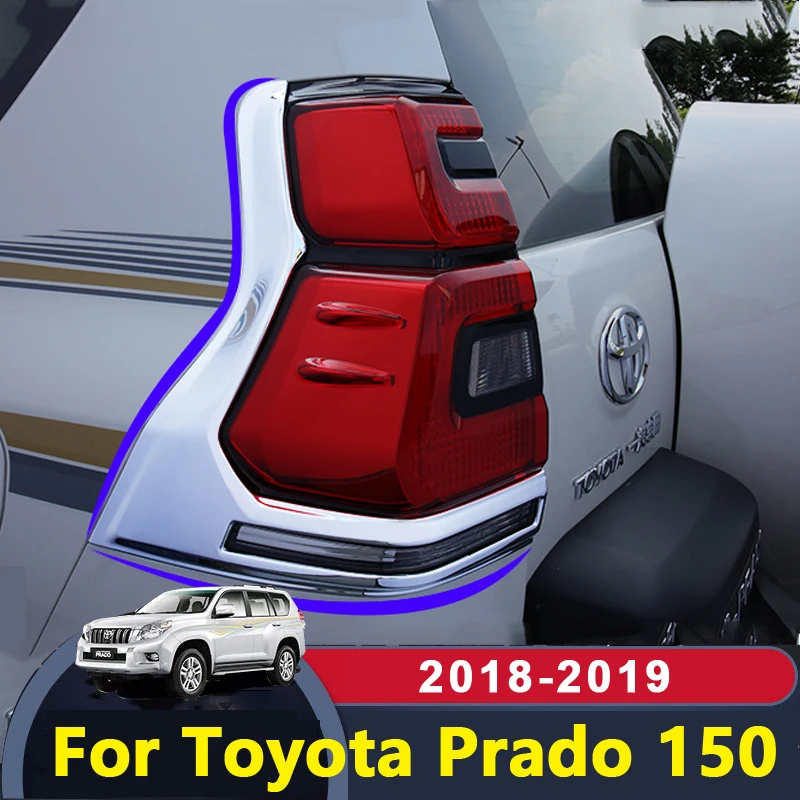 Для Toyota Land Cruiser Prado 150 2018 2019 внешние аксессуары хромированная накладка на заднюю