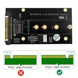 NVME удлинитель M.2 ключ M SSD для SFF-8639 U.2 ключ M адаптер с теплоотводом ключ B/B + M SATA шина SSD не поддерживается