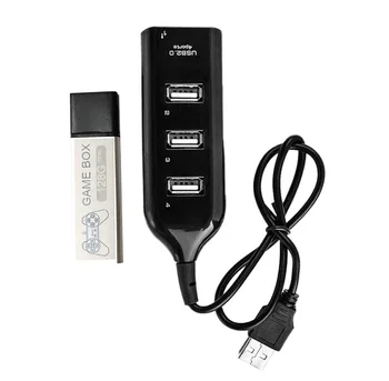 

For PS1 Mini Game Enhancer Plug Open Source Simulator Expansion Pack 4-port Hub Stick Built-in 7000 Games